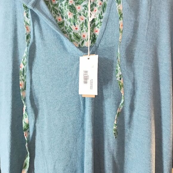 NWT Roller Rabbit Lena Hoodie in Washed Blue - Picture 8 of 14
